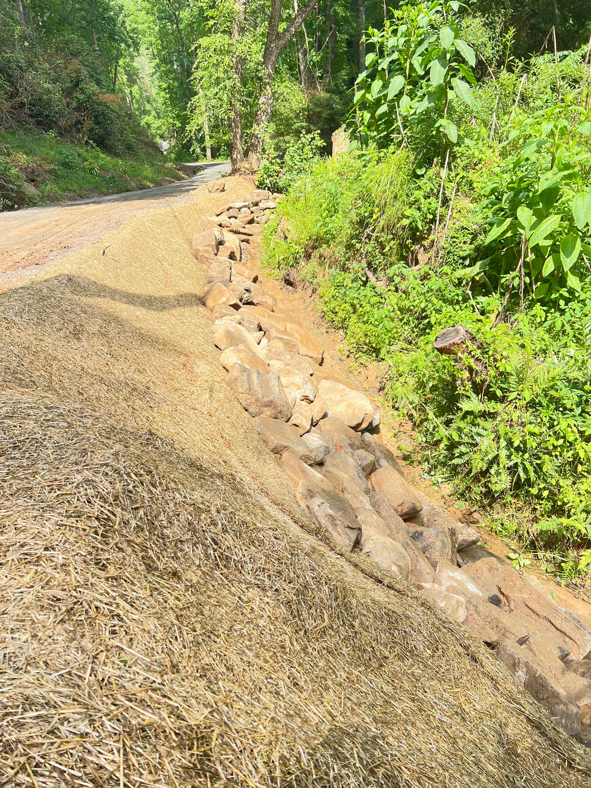 Gallery photos for Mountain Road Widening and Erosion Control in Western North Carolina: Image #2