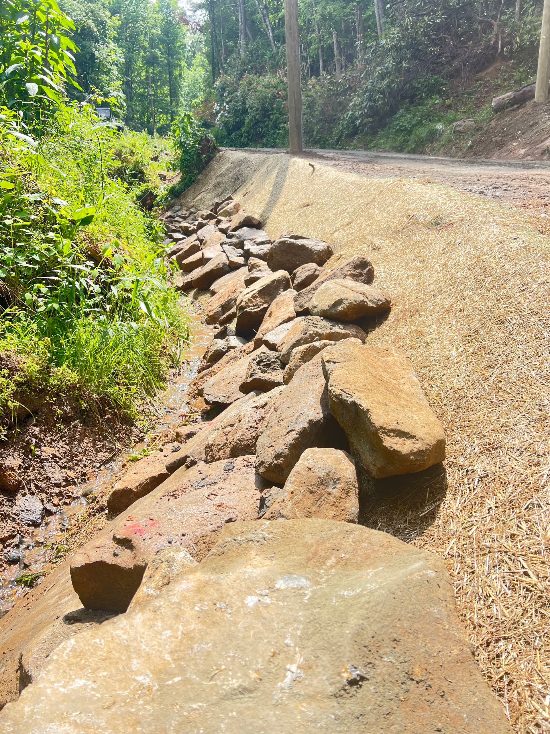 Mountain Road Widening and Erosion Control in Western North Carolina